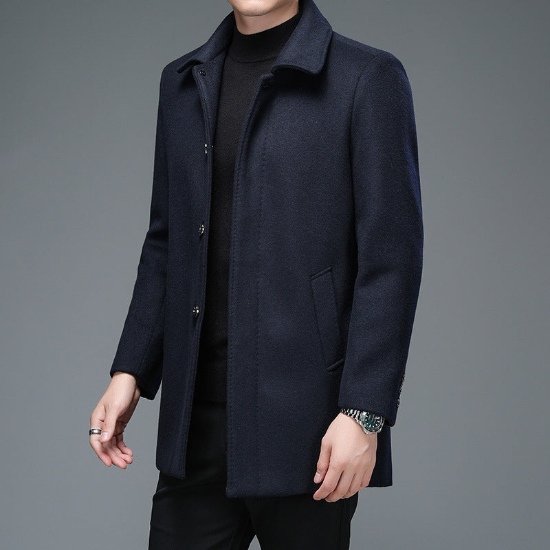 Men's Timeless Wool-Blend Overcoat