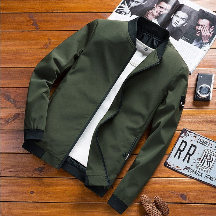 Men Minimalist Bomber Jacket | Bailey