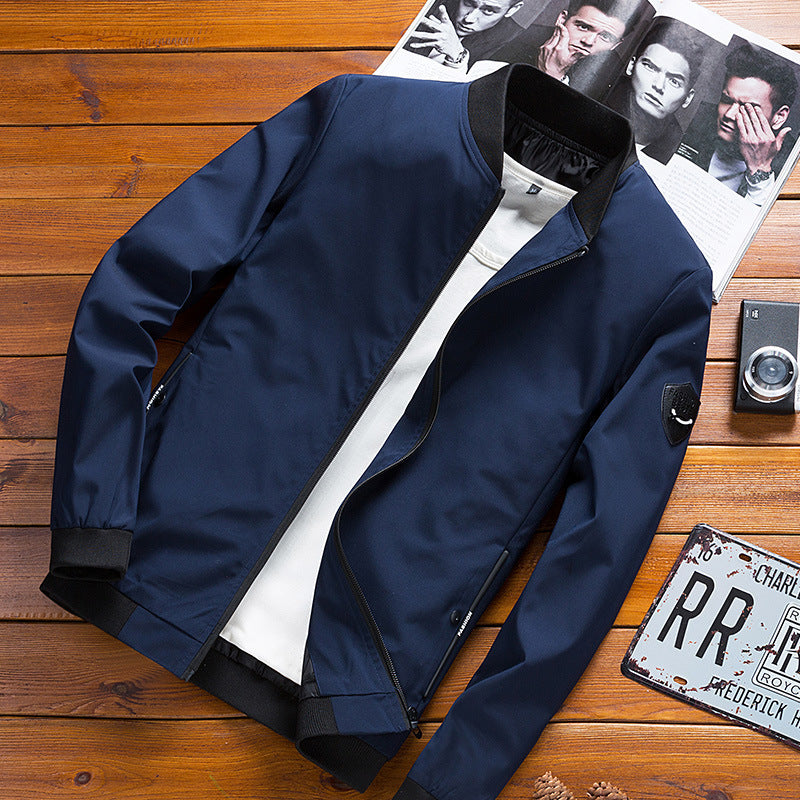 Men Minimalist Bomber Jacket | Bailey