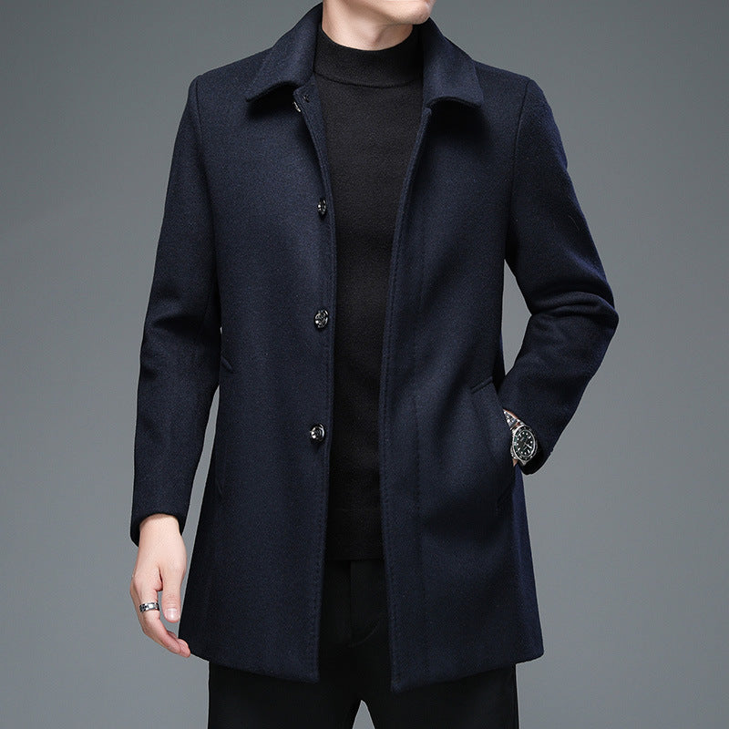 Men's Timeless Wool-Blend Overcoat