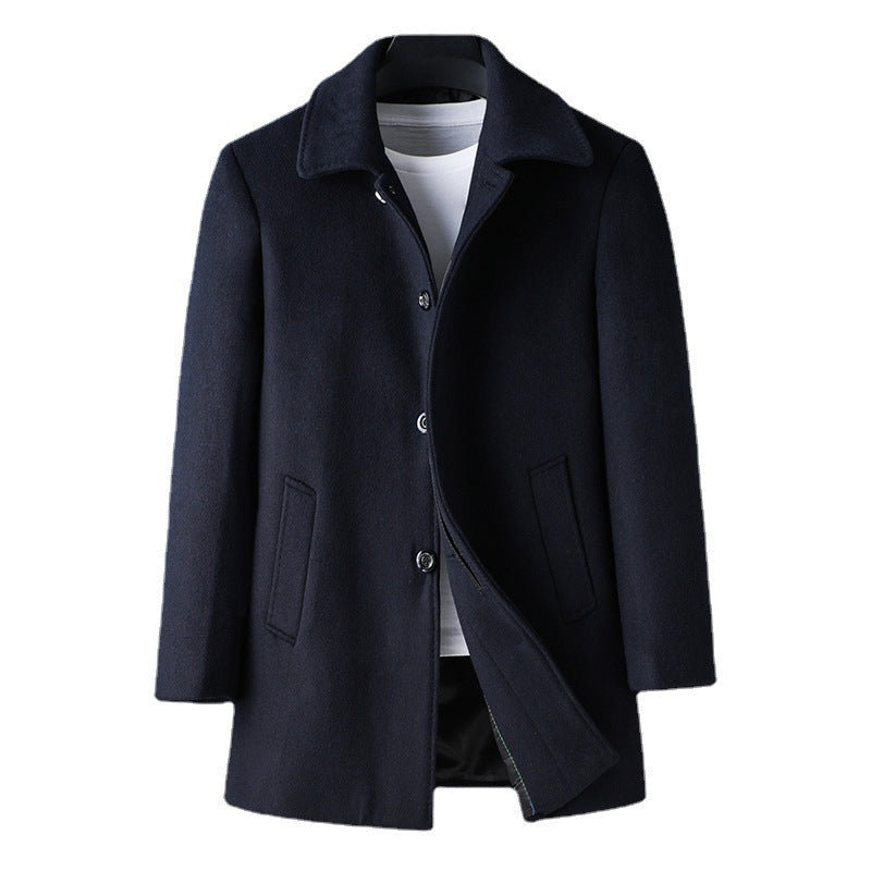 Men's Timeless Wool-Blend Overcoat