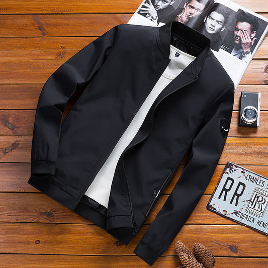 Men Minimalist Bomber Jacket | Bailey